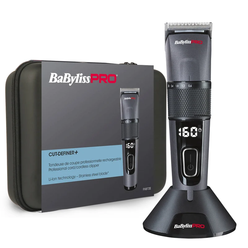 Babyliss Pro Tosatrici/Tagliacapelli Clipper Batteria al Litio con Display FX872E