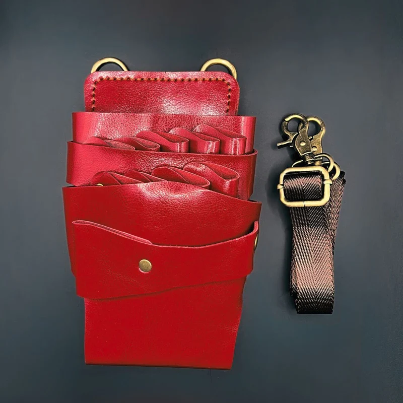Fondina Juntetsu Signature Red | Design professionale a 7 tasche