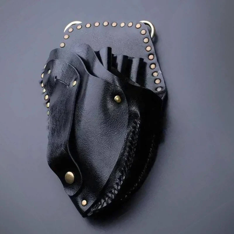 Fondina in pelle Juntetsu Heritage - 6 tasche per forbici