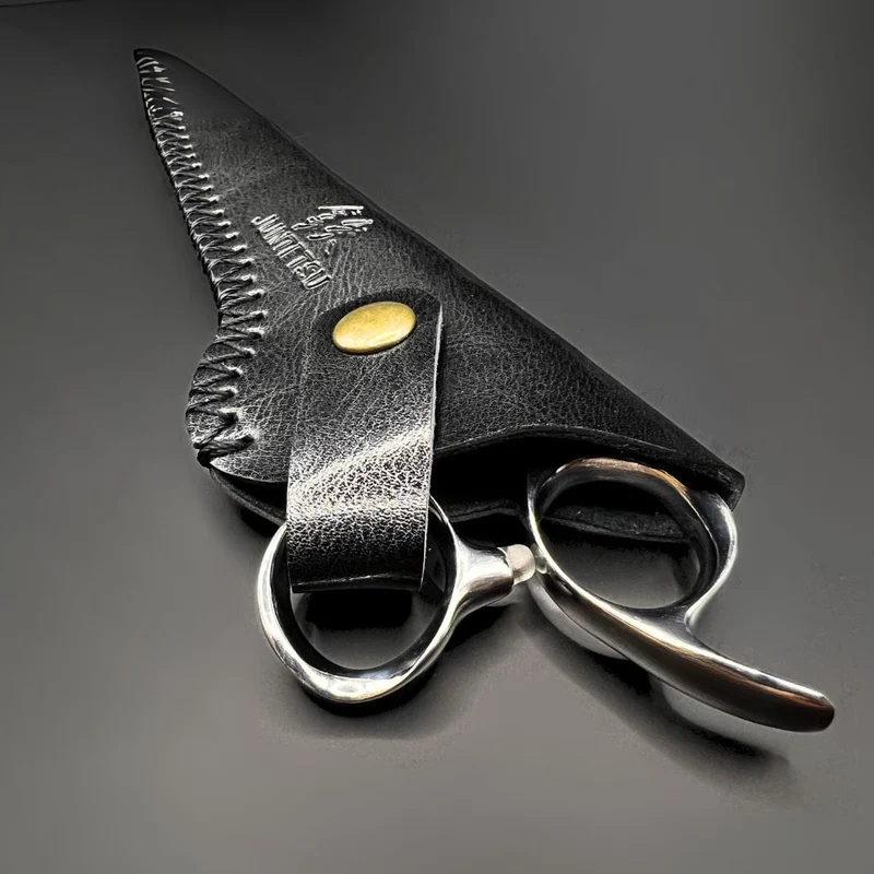 Juntetsu Single Scissor Protector - Pelle nera classica