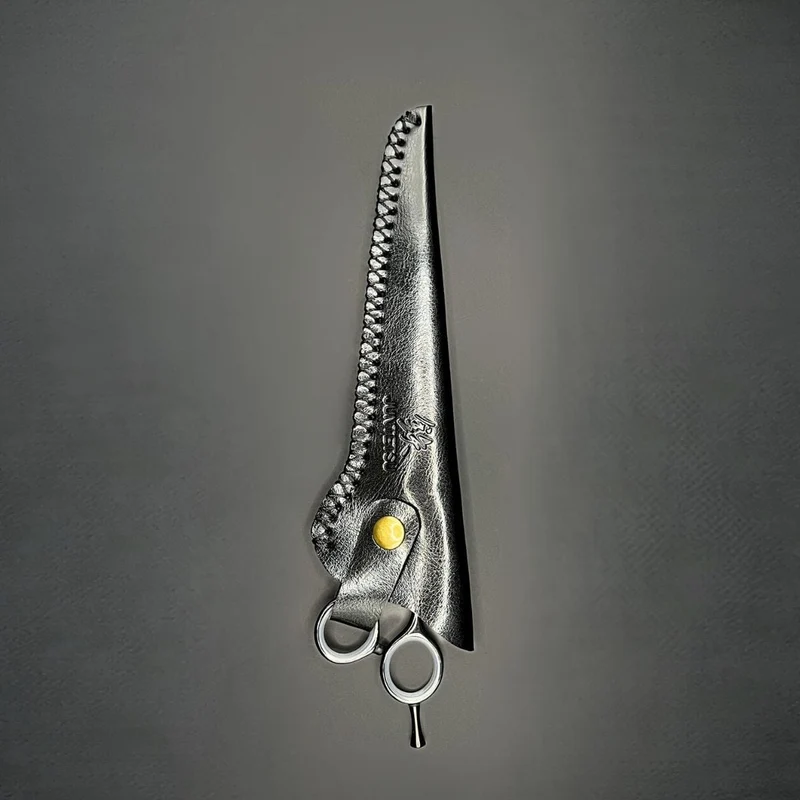 Juntetsu Single Scissor Protector - Pelle nera classica