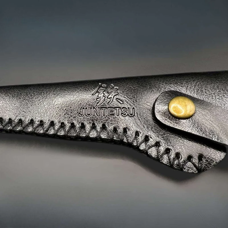 Juntetsu Single Scissor Protector - Pelle nera classica