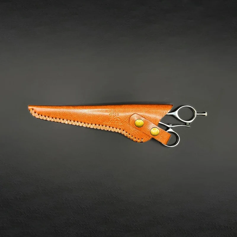 Juntetsu Premium Single Scissor Protector - Pelle cucita a mano