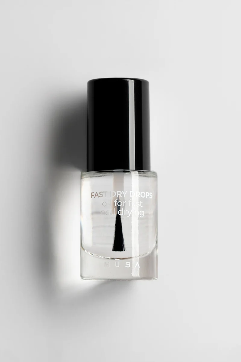 Fast dry drops top coat