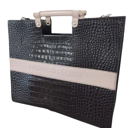 Borsa Helion Modello Classic Nera in Pelle Made In Italy
