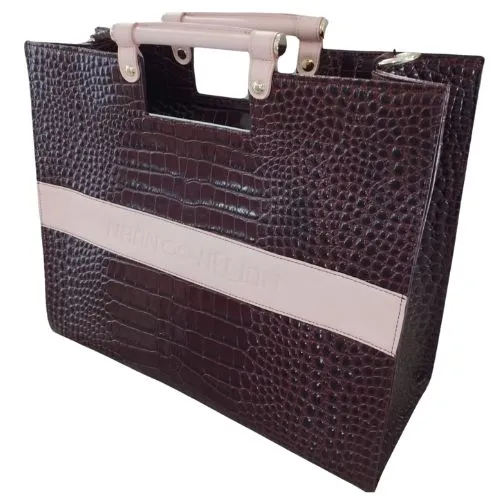 Borsa Helion Modello Classic Bordò in Pelle Made In Italy