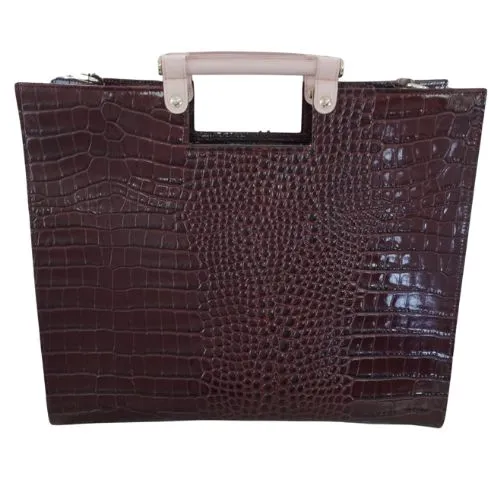 Borsa Helion Modello Classic Bordò in Pelle Made In Italy