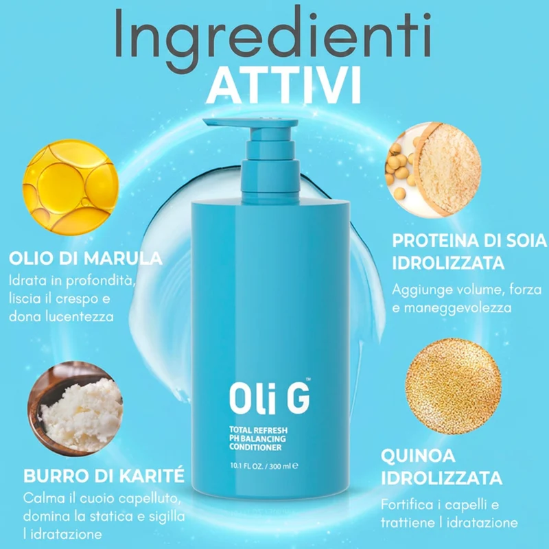 Oli G Total Refresh Ph Balancing Conditioner 300ml - balsamo equlibrante ph