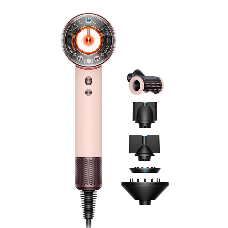 Dyson Supersonic Nural Straight + Wavy Phon Rosa Cipria / Oro Rosa + Cofanetto Viola OMAGGIO