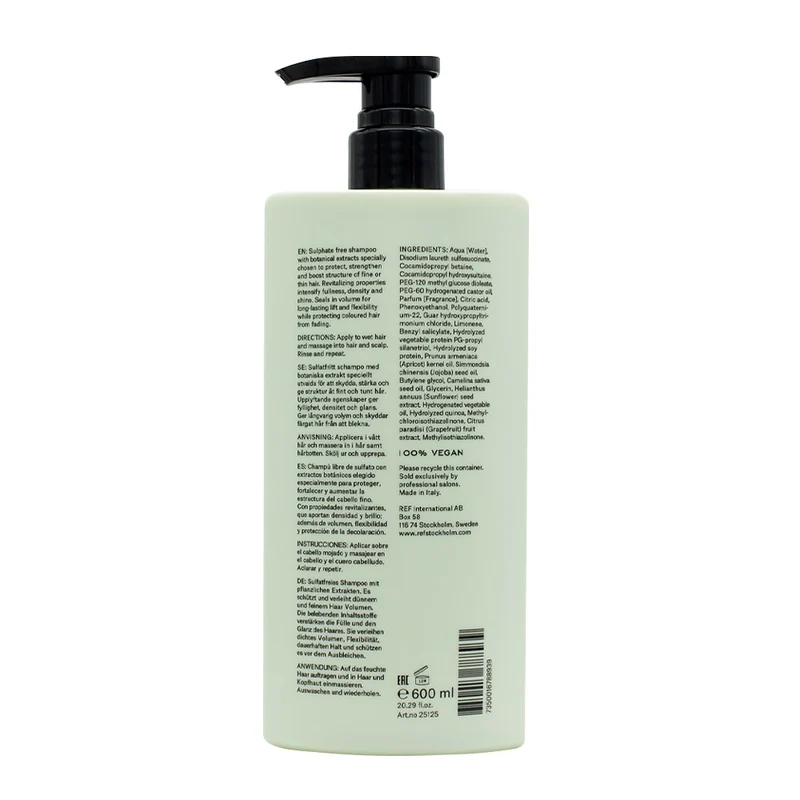 Stockholm Sweden Ref Weightless Volume Shampoo 600ml - shampoo volumizzante