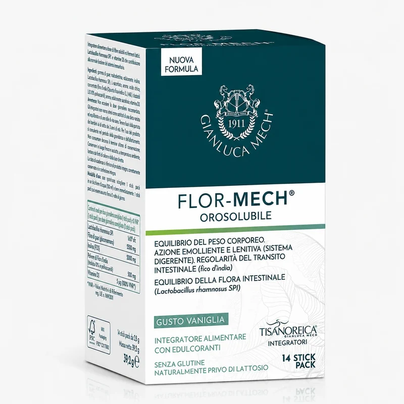 Gianluca Mech Flor-Mech Integratore Orosolubile 14 Stick