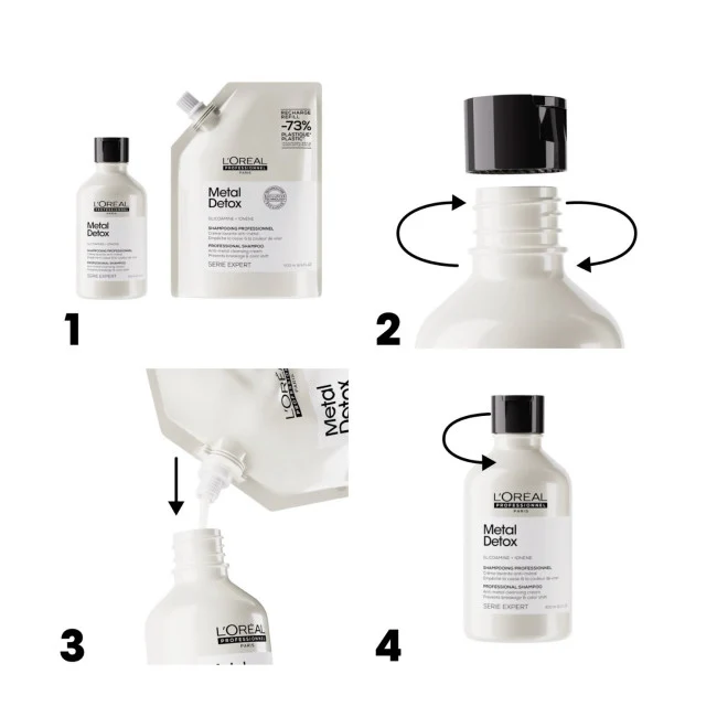 Ricarica Shampoo Metal Detox L'Oreal 500ml