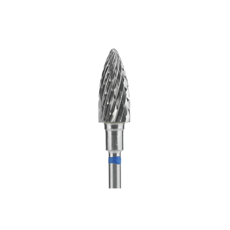 Staleks Pro Punta Carbide Pigna, Blu, diametro 6 mm - lunghezza punta 14 mm