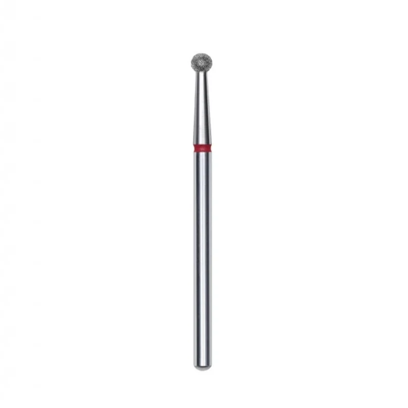 Staleks Pro Punta Fresa diamantata a sfera, rosso, diametro punta 2.7 mm FA01R027