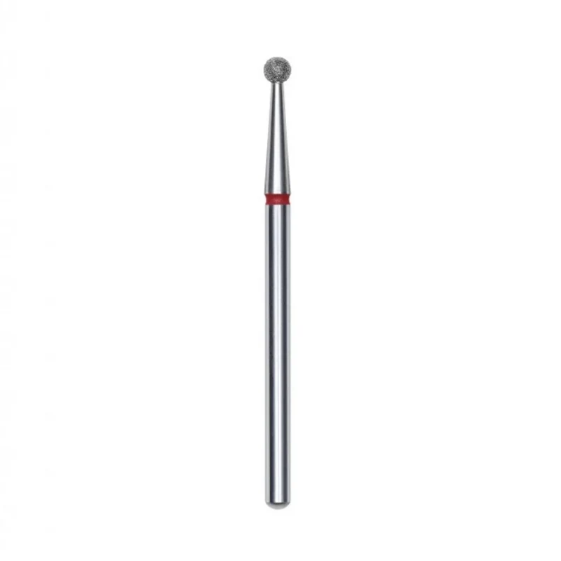 Staleks Pro Punta Fresa diamantata a sfera, rosso, diametro punta 2.5 mm FA01R025