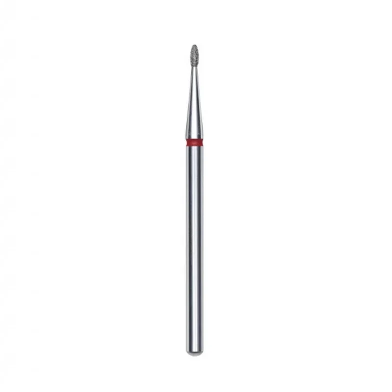 Staleks Pro Punta Fresa diamantata Gemma, rosso, diametro 1.2 mm - lunghezza punta 3 mm FA50R012/3