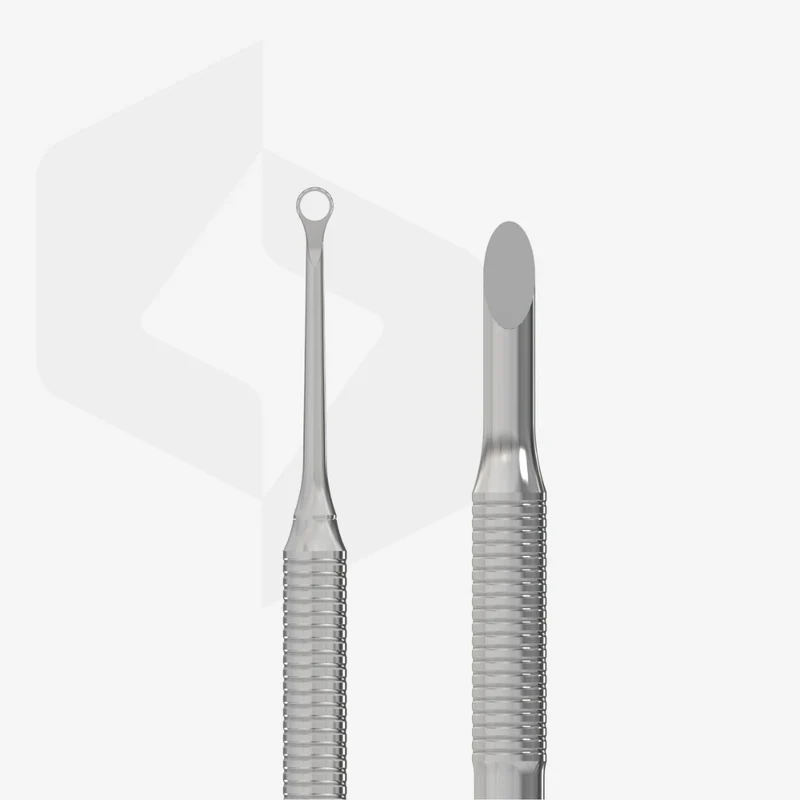 Staleks Pro Spatola per manicure (pusher obliquo + anello) – EXPERT 51 TYPE 2