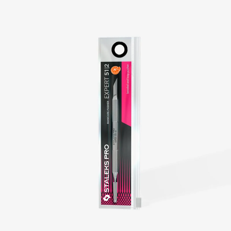 Staleks Pro Spatola per manicure (pusher obliquo + anello) – EXPERT 51 TYPE 2