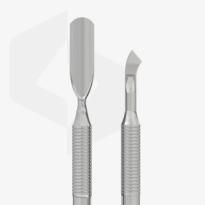 Staleks Pro Spatola per manicure (pusher largo arrotondato + lama piegata) – EXPERT 30 TYPE 4.2