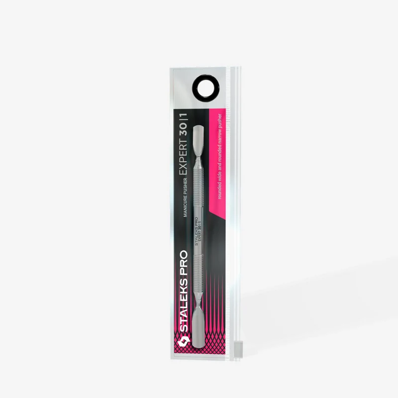 Staleks Pro Spatola per manicure (pusher largo arrotondato + arrotondato stretto) – EXPERT 30 TYPE 1
