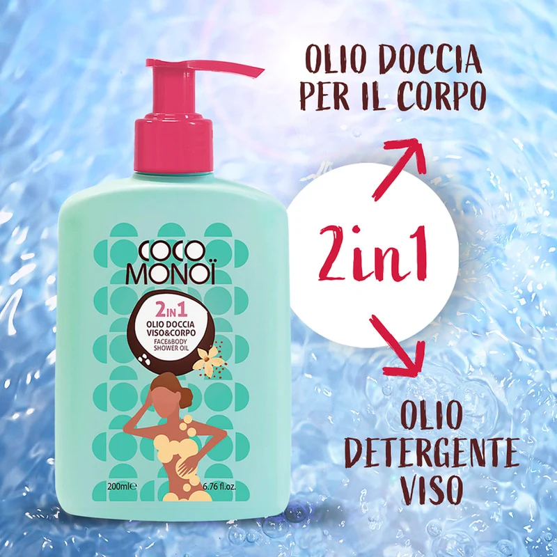 Coco Monoï Shower Oil 200ml - olio doccia viso e corpo
