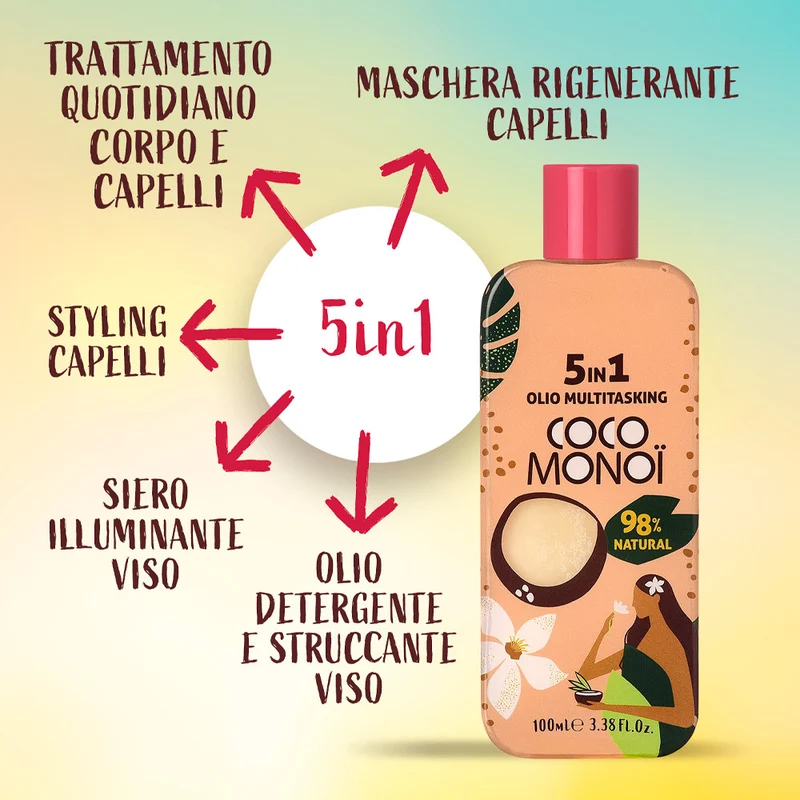 Coco Monoï 5in1 Oil Multitasking 100ml - olio multiuso