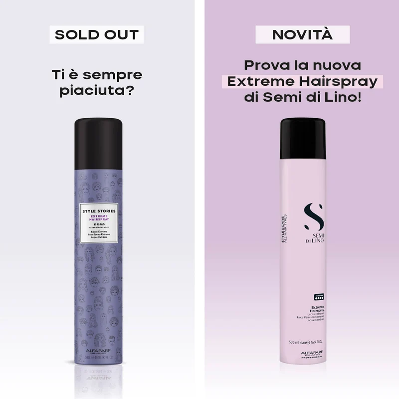 Alfaparf Milano Semi Di Lino Style&Care Extreme Hairspray 500ml - lacca