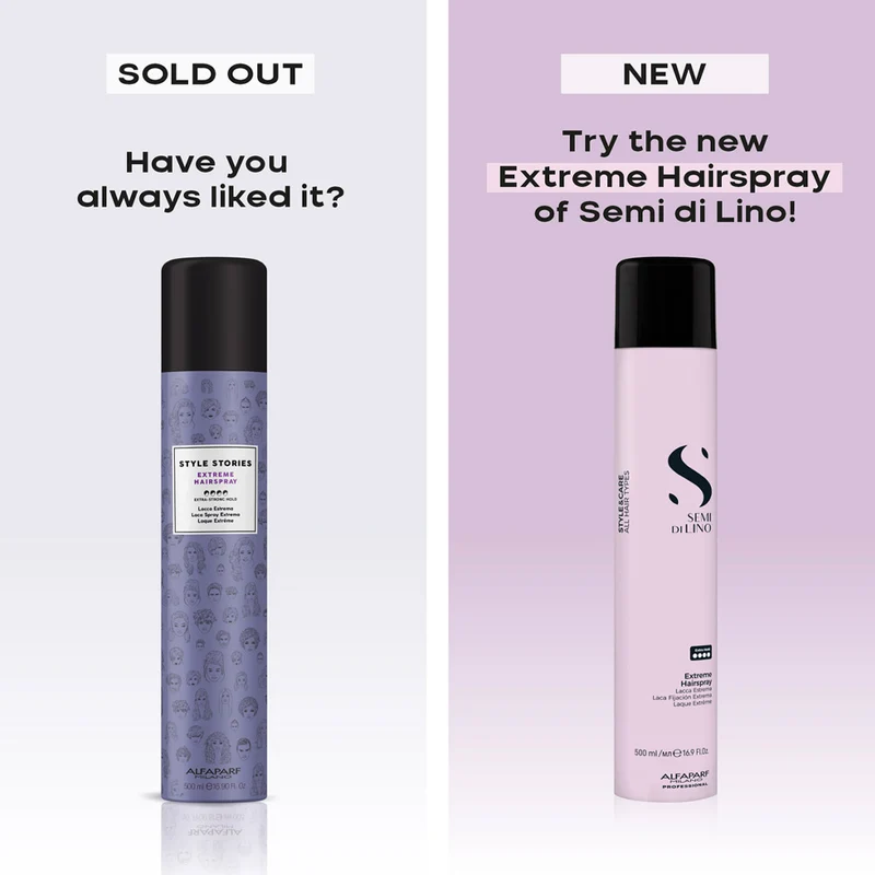 Alfaparf Milano Semi Di Lino Style&Care Extreme Hairspray 500ml - lacca