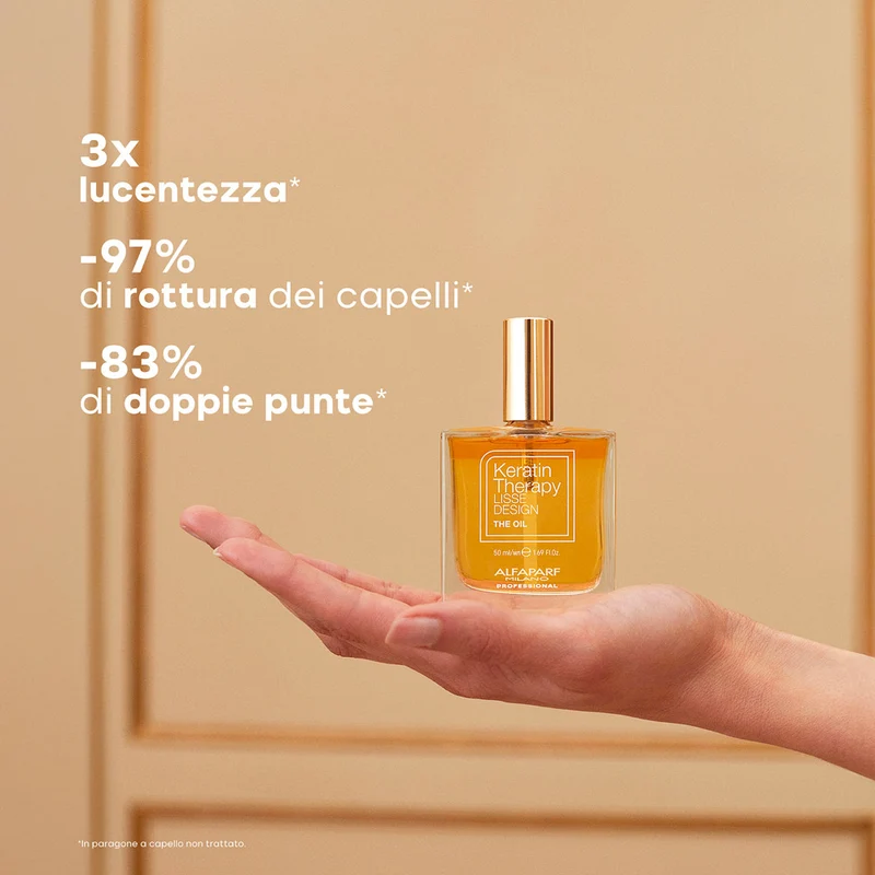 Alfaparf Milano Keratin Therapy Lisse Design The Oil 50ml - elisir in olio effetto seta