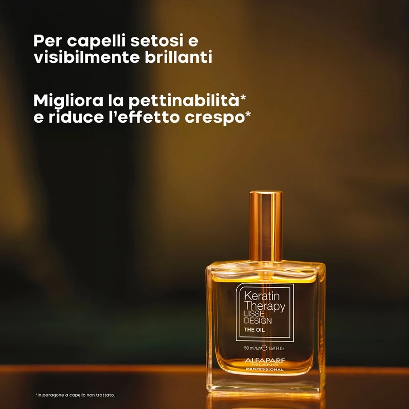 Alfaparf Milano Keratin Therapy Lisse Design The Oil 50ml - elisir in olio effetto seta