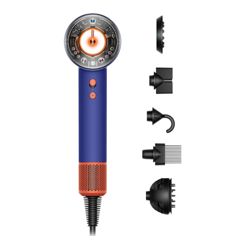 Dyson Supersonic Nural Phon Pervinca/ Tangerine + Stylist Brush Kit OMAGGIO