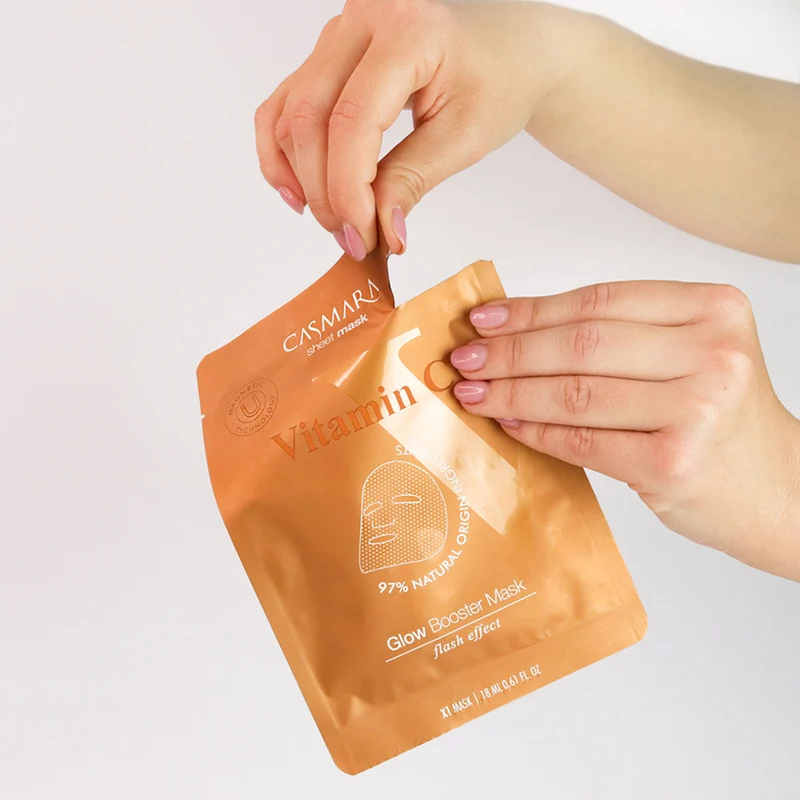 Casmara Sheet Mask Vitamin C 10pz - maschera viso in tessuto illuminante