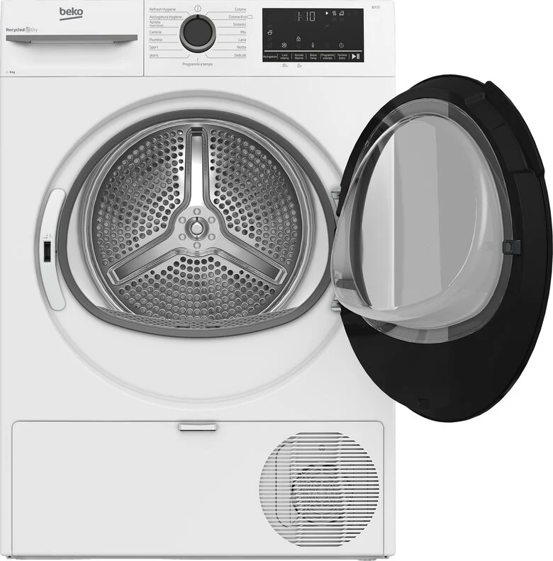 Beko MWBMT481BI: Asciugatrice 8kg, Classe A+++