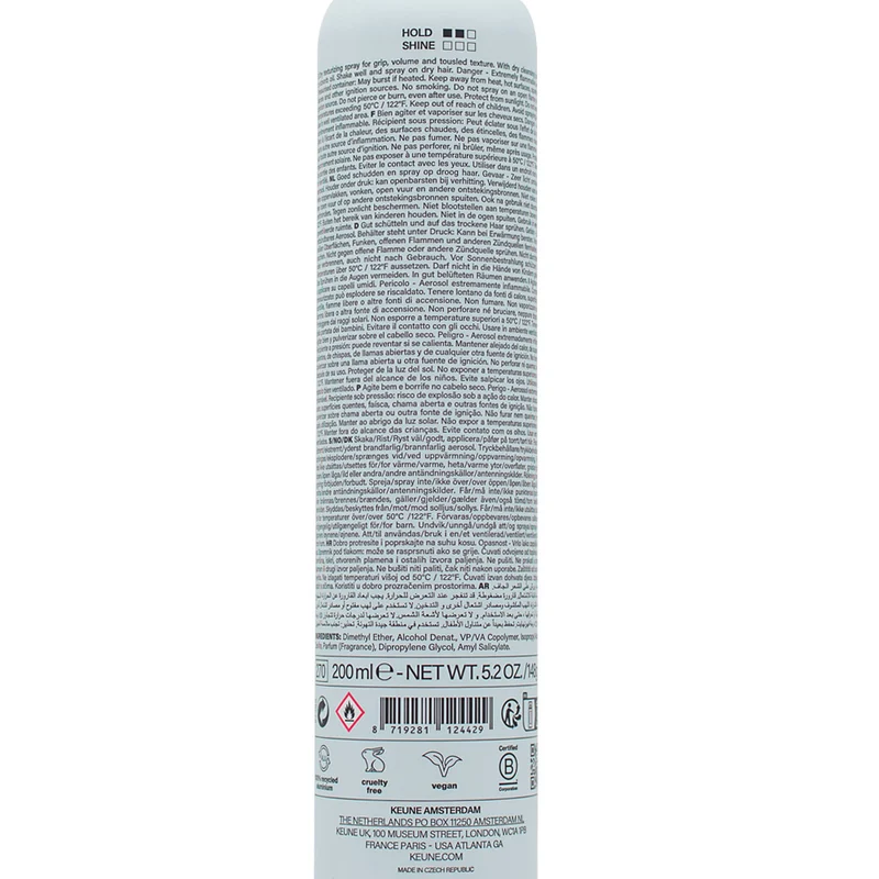 Keune Style Get A Grip Dry Texturizer Spray 200ml - spray volumizzante