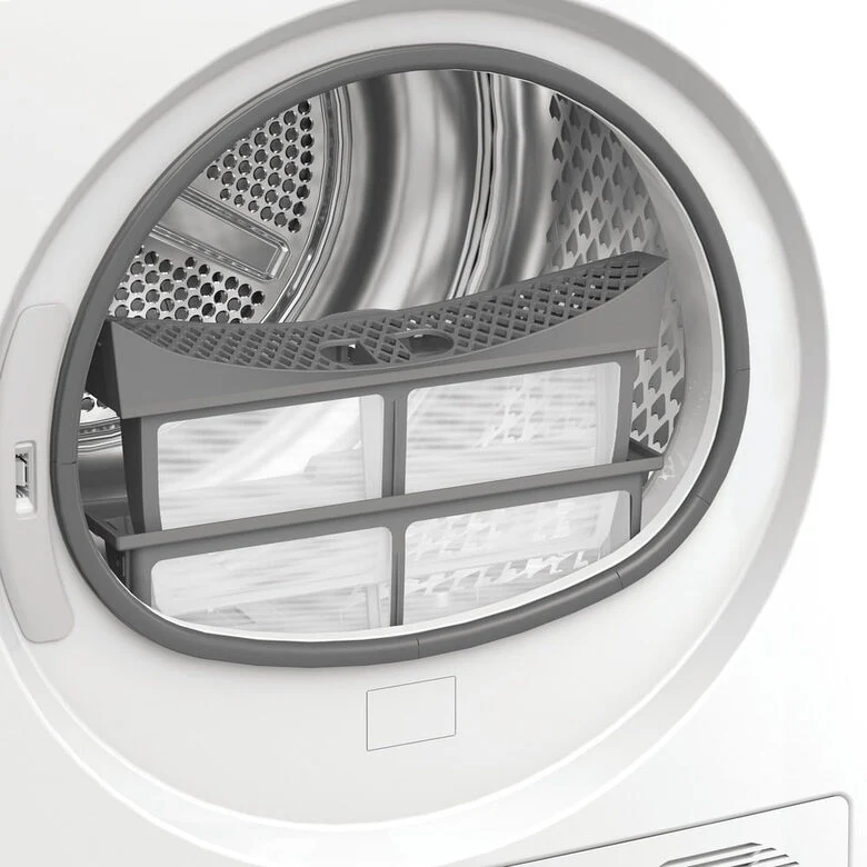 Whirlpool C WD R47M WBS IT, Capacità 7kg, classe C, colore White, Display digitale XL, porta nera, Slim | Profondità mobile: 46 cm, Wi-Fi