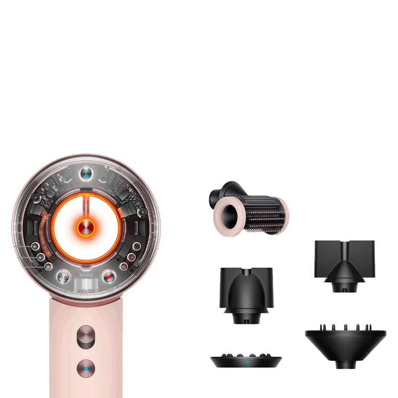 Dyson Supersonic Nural Straight + Wavy Phon Rosa Cipria / Oro Rosa + Cofanetto OMAGGIO