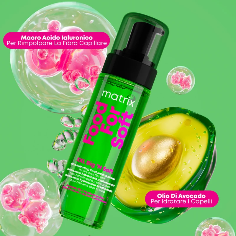 Matrix Food For Soft Mousse XXL Big' N Soft Extra Volume 200ml - mousse volumizzante