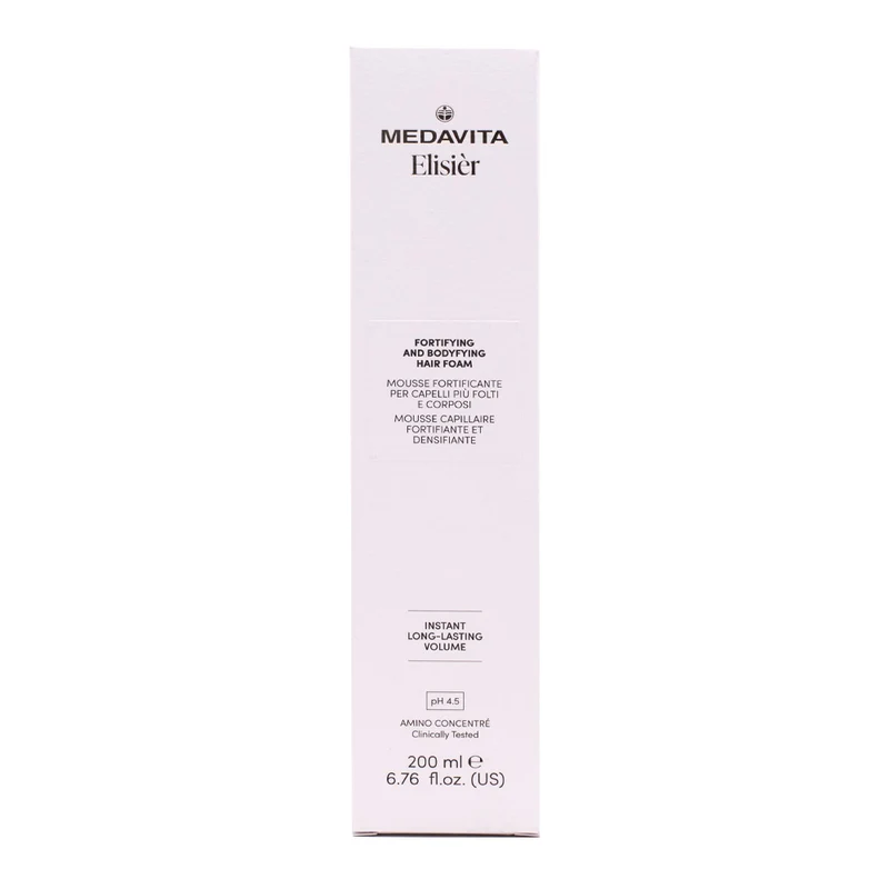 Medavita Cute Elisièr Fortifying And Bodyfying Hair Foam 200ml - mousse fortificante densificante