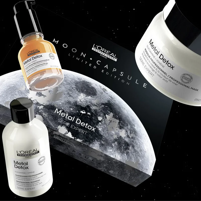 L'oreal professionnel metal detox serie expert shampoo 300ml+maschera 250ml+olio 50ml