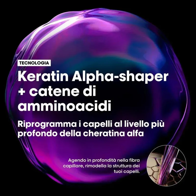 L'Oréal Professionnel Keratin Alpha Sleek Maschera Anticrespo