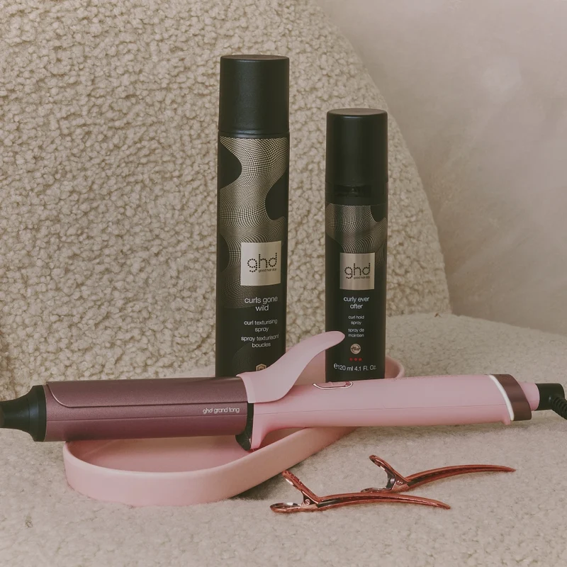 Ghd Chronos Curve Grand Tong Pink Collection 32mm Dusted Pink