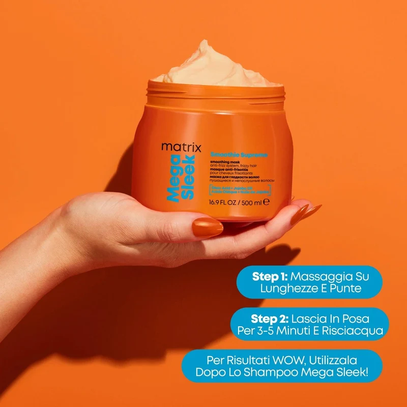 Matrix Mega Sleek Maschera Anti-Crespo 500ml