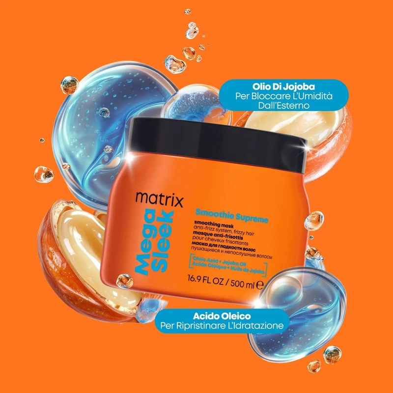 Matrix Mega Sleek Maschera Anti-Crespo 500ml