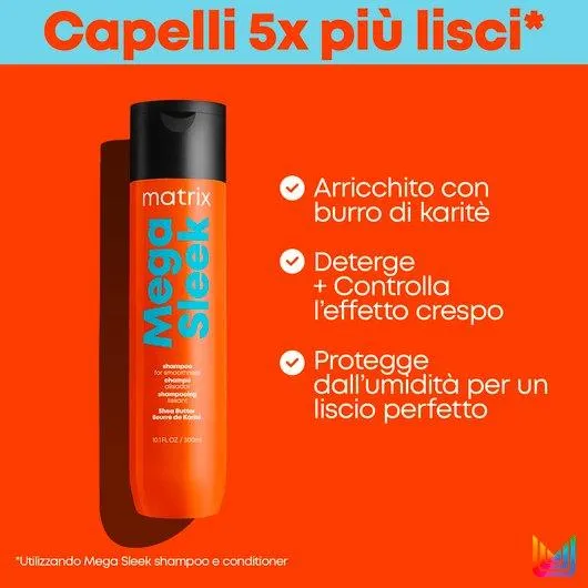 Matrix Mega Sleek Shampoo Anti-Crespo 300ml