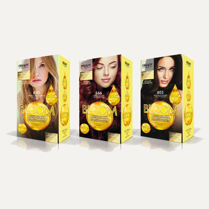 Kit crema colorante + trattamento rigenerante Dikson Bloom (55ml+70ml+17ml)