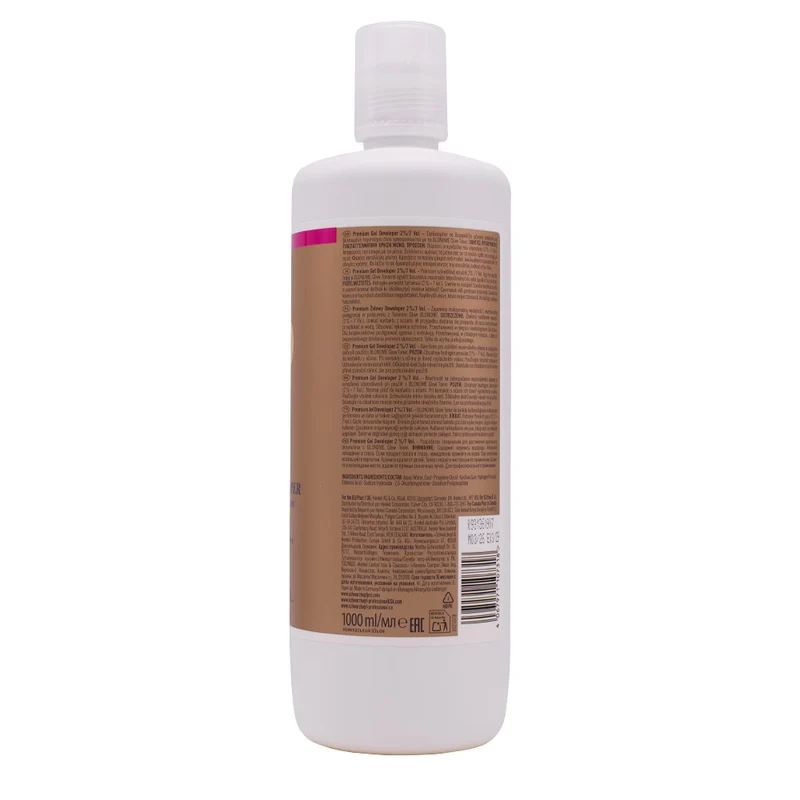 Schwarzkopf Professional Blond Me Premium Gel Developer 2% 7Vol 1000ml - ossigeno attivatore