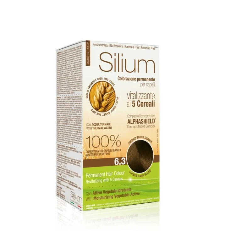 Colorazione Silium Permanente Per Capelli 6.3 Biondo Scuro Dorato