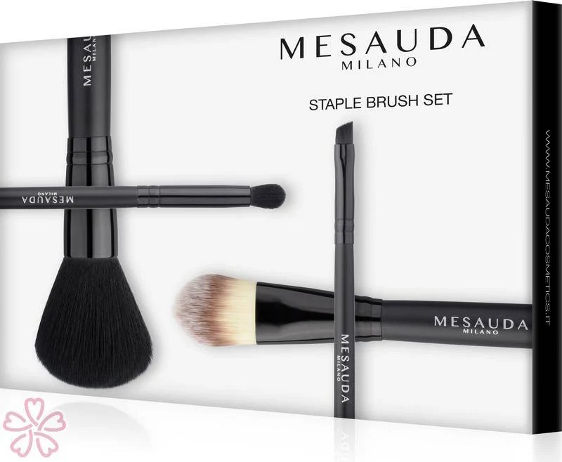 MESAUDA STAPLE BRUSH SET- MINI SET 4 PENNELLI TRUCCO