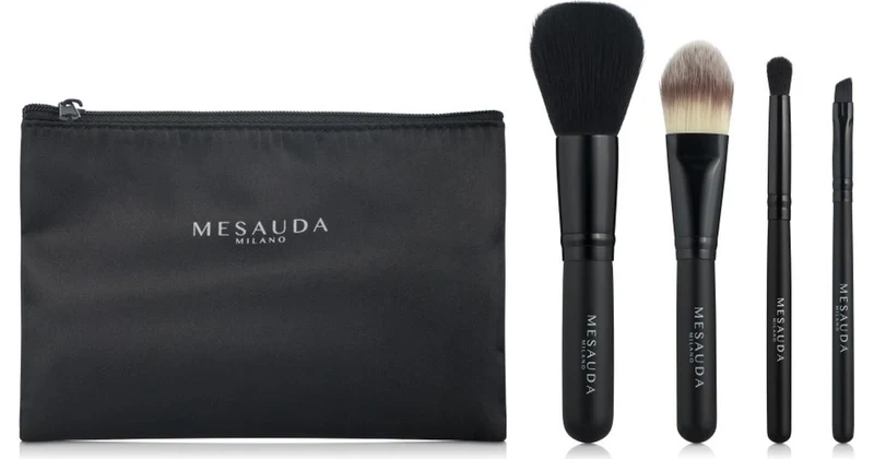 MESAUDA STAPLE BRUSH SET- MINI SET 4 PENNELLI TRUCCO