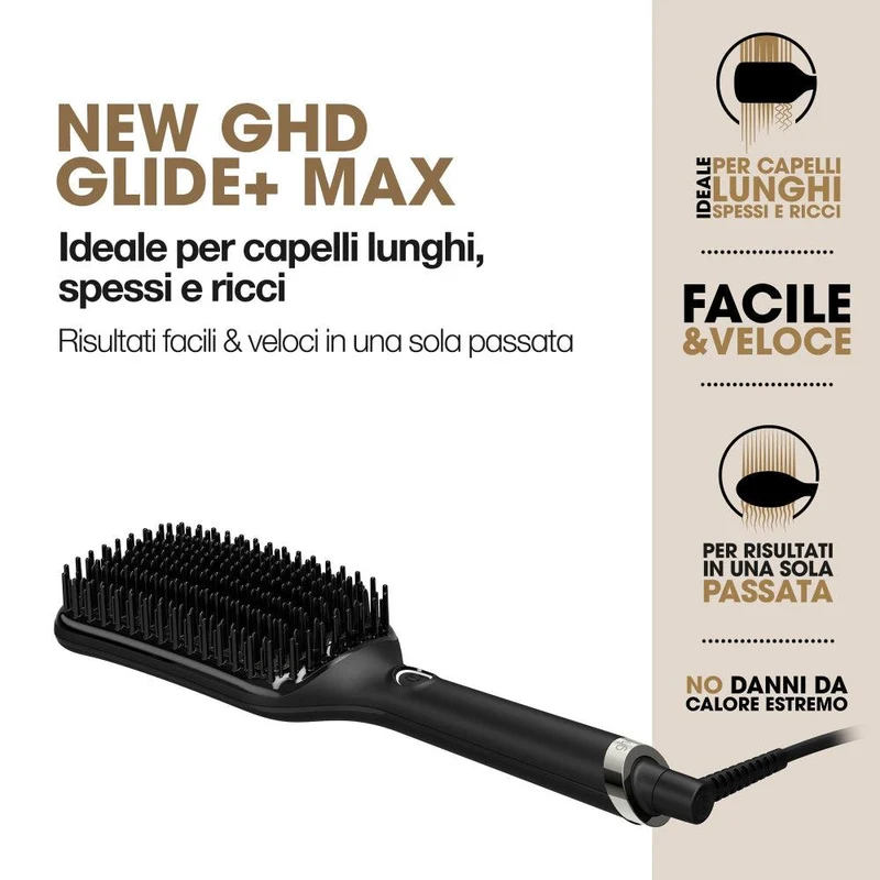 GHD Glide+ Max Smoothing Hot Paddle Brush
